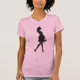 Camiseta belle inconnue silhouette