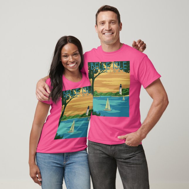Camiseta Belle Isle Michigan (Unissex)