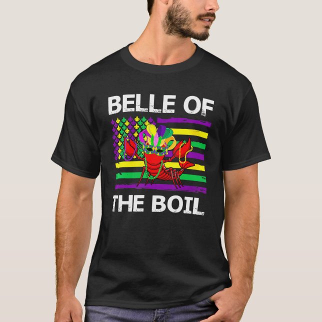 Camiseta Belle Of The Boil Crawfish Outfit Mardi Gras (Frente)