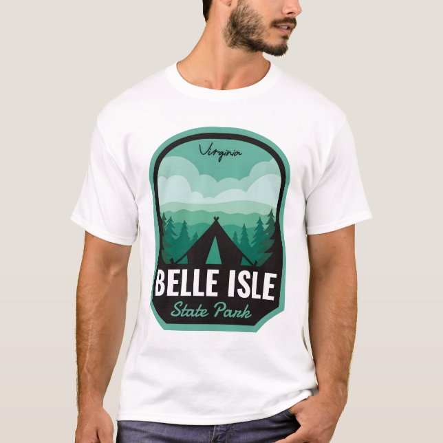 Camiseta Belle State Park VA Camping (Frente)