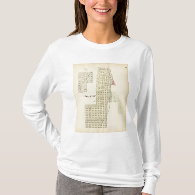 Camiseta Bellevue e La Platte, Nebraska (Frente)