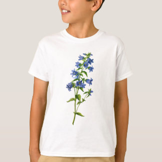 Camiseta Bellflower Azul De Folha De Aluguel Derivado Da Na