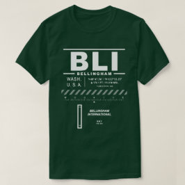 Camiseta Bellingham International Airport BLI T-Shirt