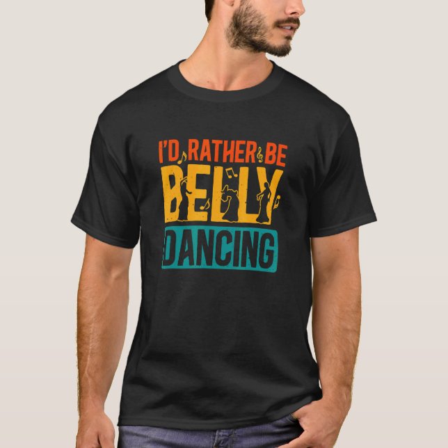 Camiseta Belly Dançando Preferencialmente É Dançando Hula D (Frente)
