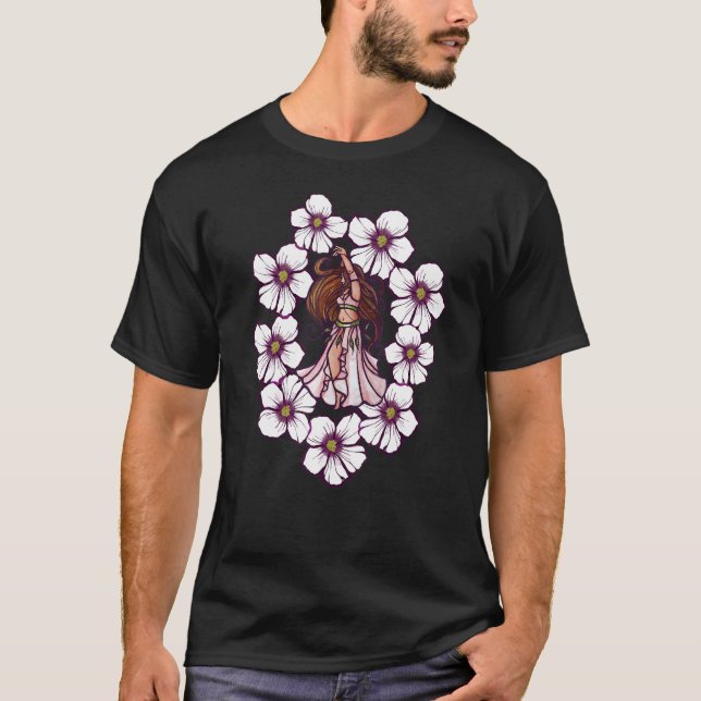 Camiseta Belly Dancer Artwork Hibiscus (Frente)