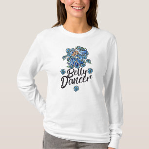 Camiseta Belly Dancer Blue Floral