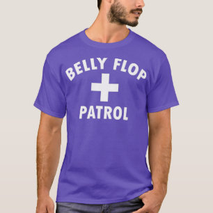 Camiseta Belly Flop Funny Natação Piscina Guarda