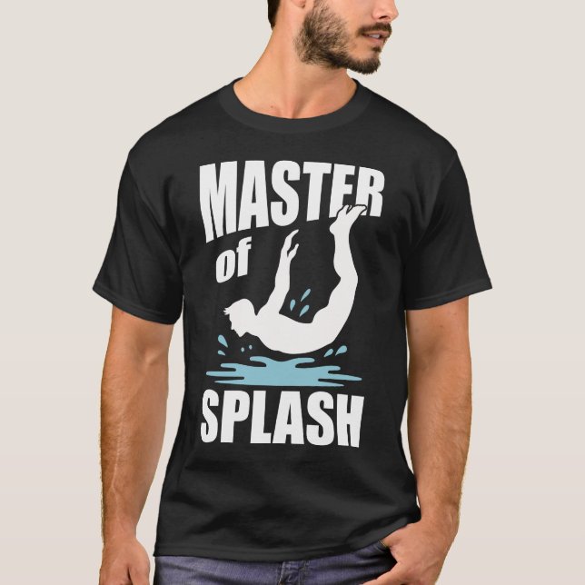 Camiseta Bellyflop Mestre de Splash Belly Flop (Frente)