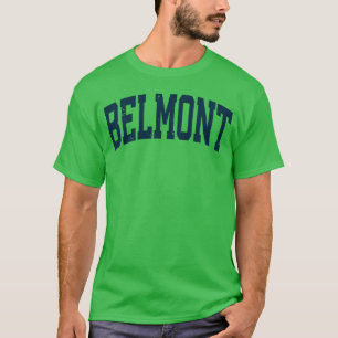Camiseta Belmont Massachusetts MA Esportes Atléticos Vintag