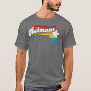 Camiseta Belmont Massachusetts Vintage afligiu Souvenir