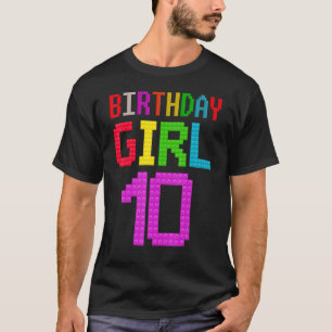 Camiseta Belo 10.º Aniversário, 10 anos de idade Bloco Edif