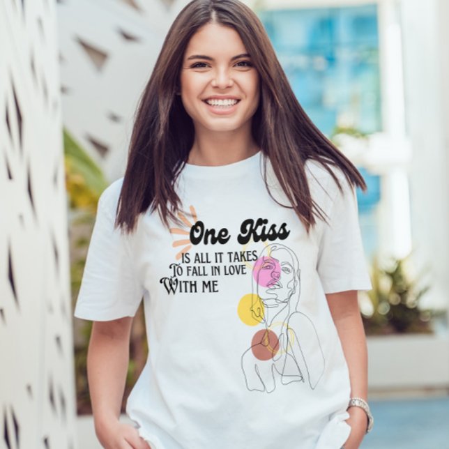 Camiseta belo amor, citação Na moda cor-de-rosa. (Criador carregado)
