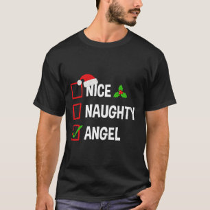 Camiseta Belo Anjo Engraçado Natal Xmas