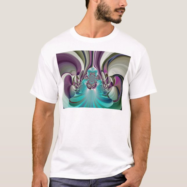 Camiseta Belo Anjo Roxo e Abstrato Cia (Frente)