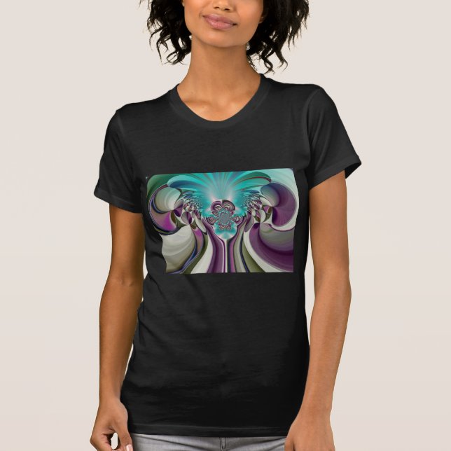 Camiseta Belo Anjo Roxo e Abstrato Cia (Frente)