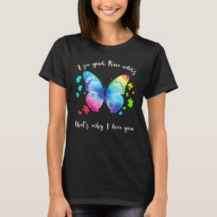 Camiseta Belo Autismo Borboleta Eu Vejo Suas Verdadeiras Co