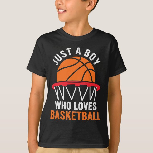 Camiseta Belo Basquete Para Meninos - Apenas Um Menino Que  (Frente)