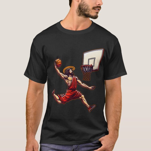 Camiseta Belo Basquete Retro Jesus Cristo T-Shirt (Frente)