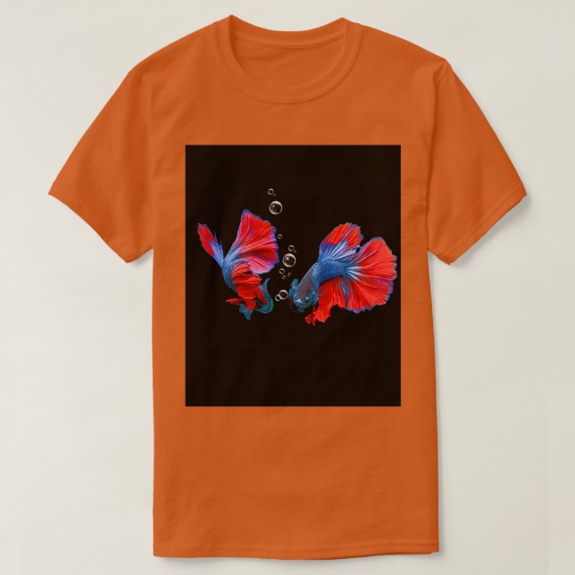 Camiseta Belo Betta Fish Com Bolhas (Frente do Design)