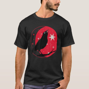 Camiseta Belo "Black Crow Raven Bird Watch". Birds Silho