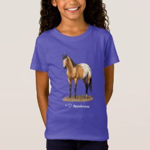 Camiseta Belo Buckskin Appaloosa Quarter Horse