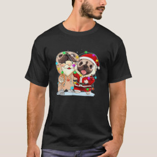 Camiseta Belo Buldogue Francês E Papais noeis Figurino Nata