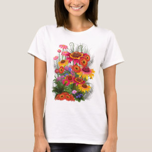 Camiseta Belo Buquê de Flores