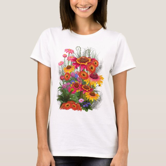 Camiseta Belo Buquê de Flores (Frente)