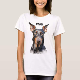 CAMISETA BELO CÃO NEGRO E TAN DOBERMAN PINSCHER