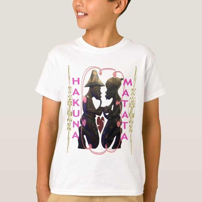 Camiseta Belo Casal Africano Incrível: Uma Arte Romântica (Frente)