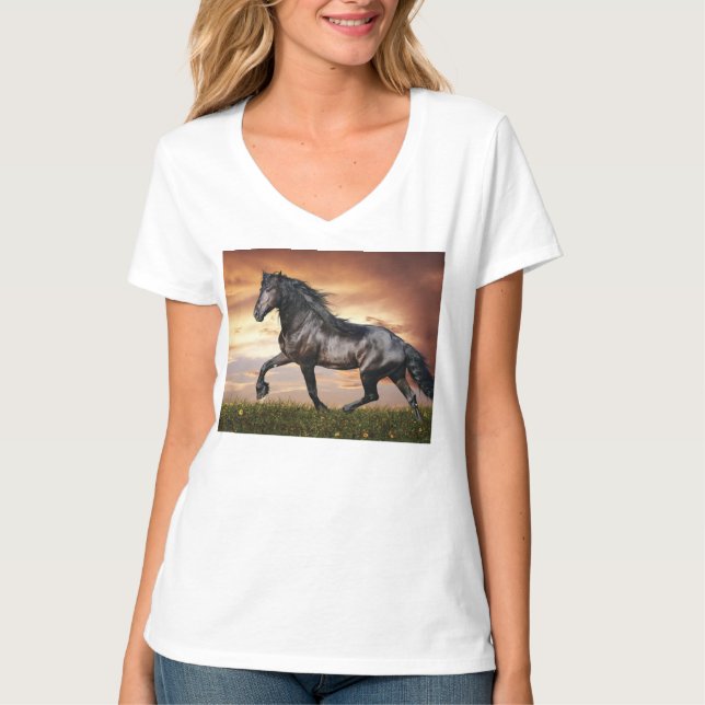 Camiseta Belo Cavalo Negro (Frente)