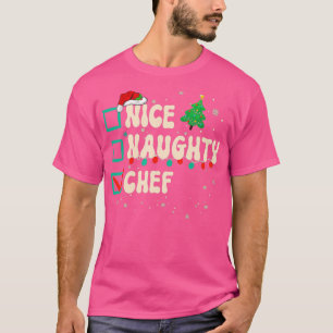 Camiseta Belo Chef da Lista de Natal Santa Claus