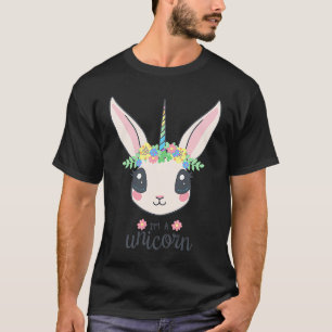 Camiseta Belo Coelho Hasi Unicorn para Meninas, Meninos e M