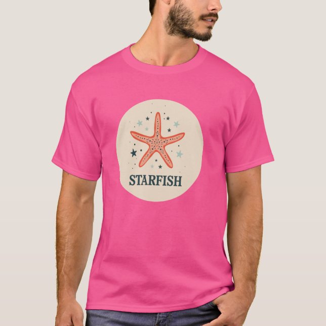 Camiseta Belo Costume Oceano de Starfish para Adultos e Cri (Frente)