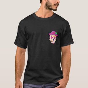 Camiseta Belo crânio de Sombrero Día de los Muertos