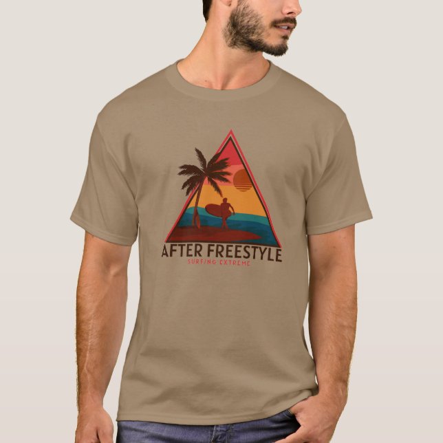 Camiseta Belo Design após a Silhueta retroativa de estilo l (Frente)