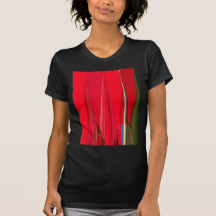 Camiseta Belo Design de Abstrato de de Textura Vermelha