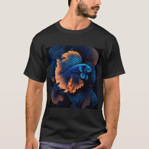 Camiseta Belo Design de Peixe Colorido e Elegante