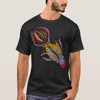 Camiseta belo design de peixe-dourado