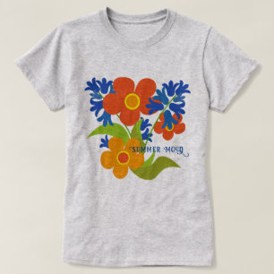 Camiseta Belo design floral de verão