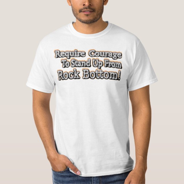 Camiseta Belo Design Sobre Coragem Em Pé! T-Shir (Frente)