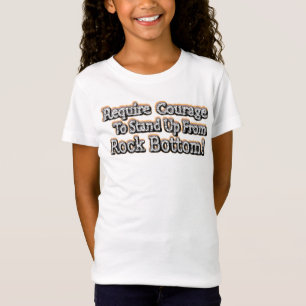 Camiseta Belo Design Sobre Coragem Em Pé! T-Shir