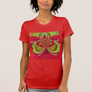 Camiseta Belo design vermelho. Co vetor de inspiração