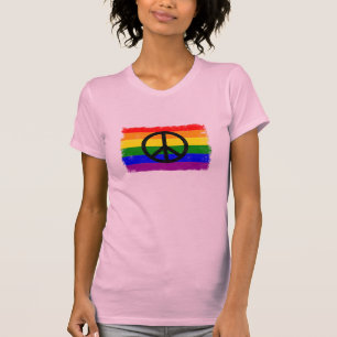 Camiseta Belo Distante Sinalizador Rainbow Sinalizador de P