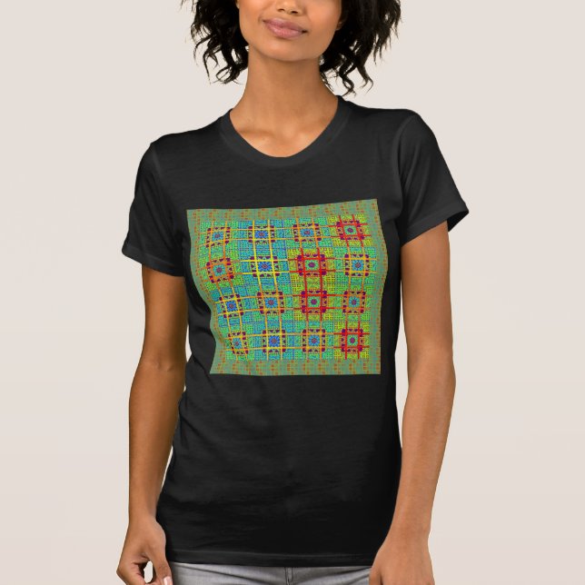 Camiseta Belo e adorável vetor Impressão étnico maia design (Frente)