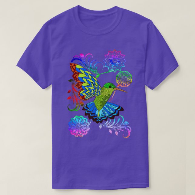 Camiseta Belo e Colorido Hummingbird (Frente do Design)