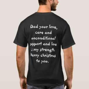 Camiseta belo e elegante presente de natal para pai