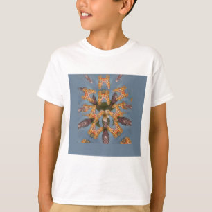 Camiseta Belo e engraçado padrão de girafa africana