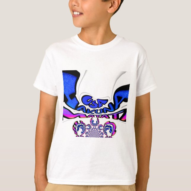 Camiseta Belo e impressionante texto divertido dos EUA, pad (Frente)