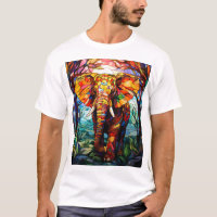 Belo elefante colorido